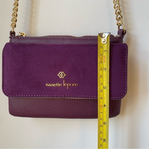 NWOT Nanette Lepore Purple Crossbody Bag - Picture 4 of 7